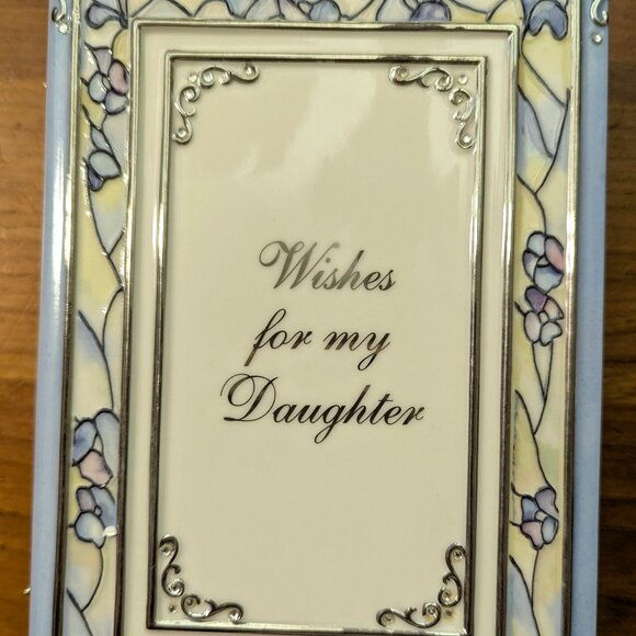 Ardleigh Elliot "Wishes For My Daughter" Heirloom Porcelain Music Box - Picture 1 of 6